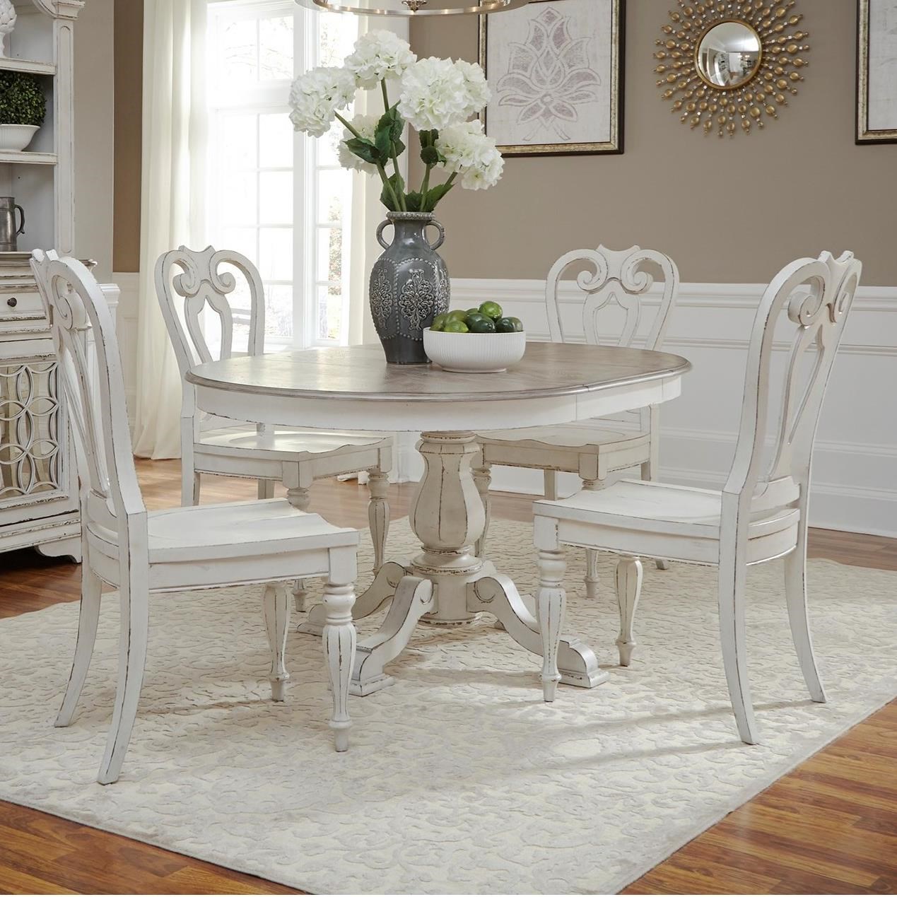 Liberty Furniture Magnolia Manor 244 DR O5PED 5 Piece Table Set